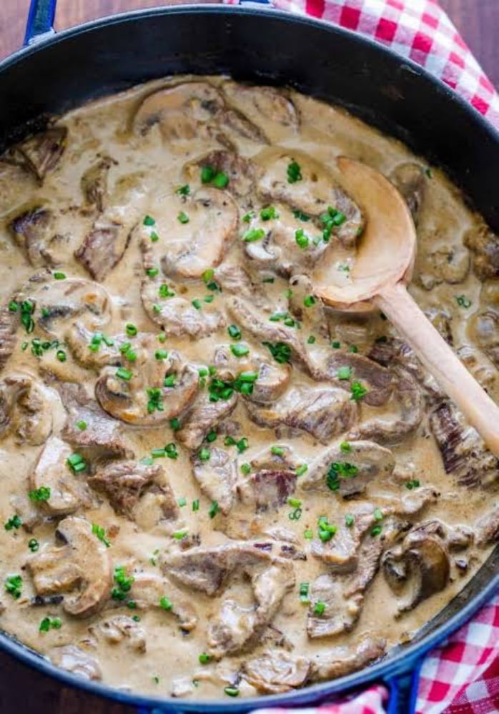 Бефстроганов мясной 1кг НГ/Beefstroganof meet 1kg NY