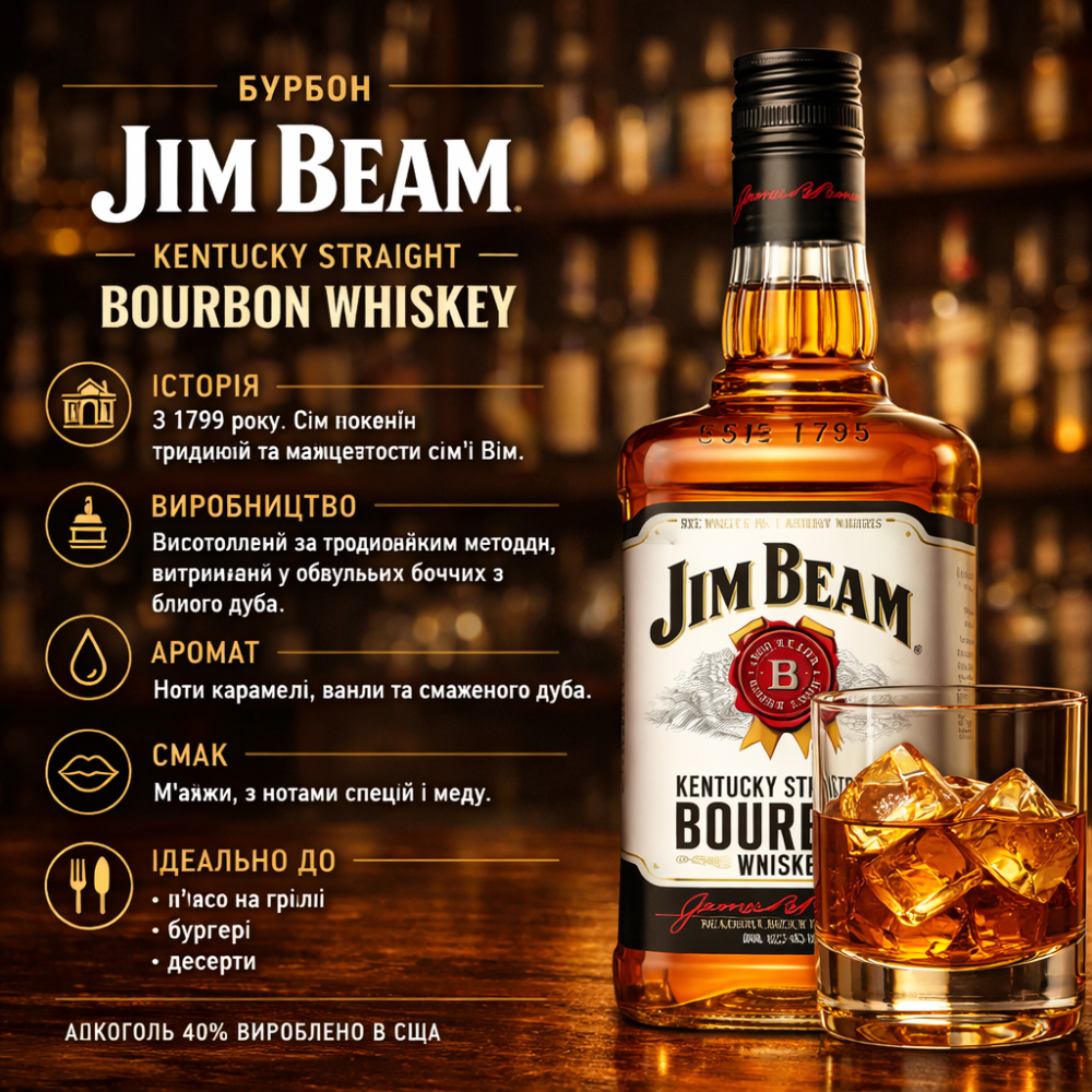 Jim Beam Віски 50 мл