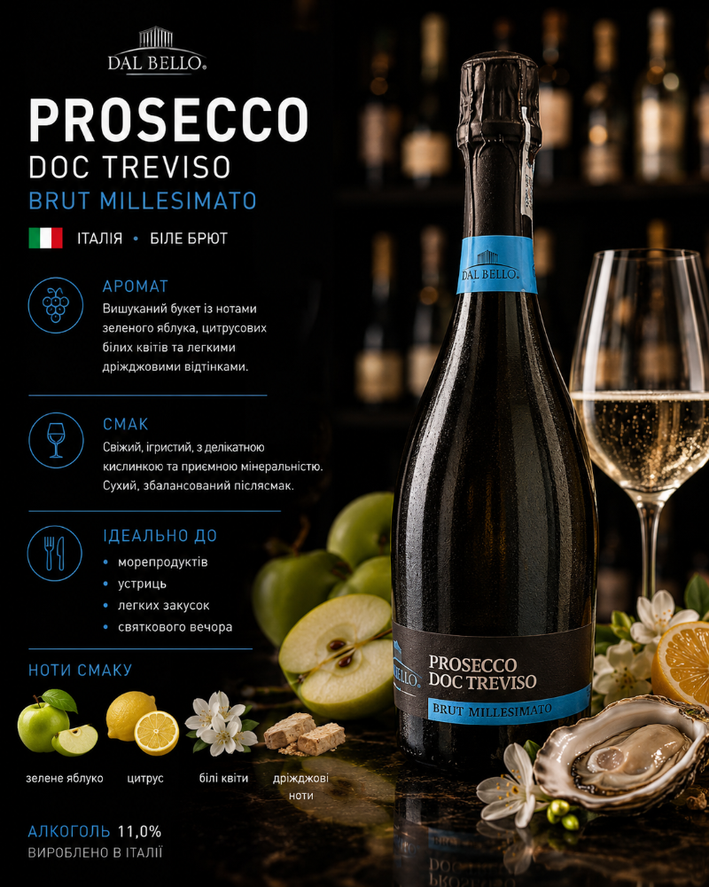 Dal Bello Prosecco Treviso Brut Don Gallo 0,75