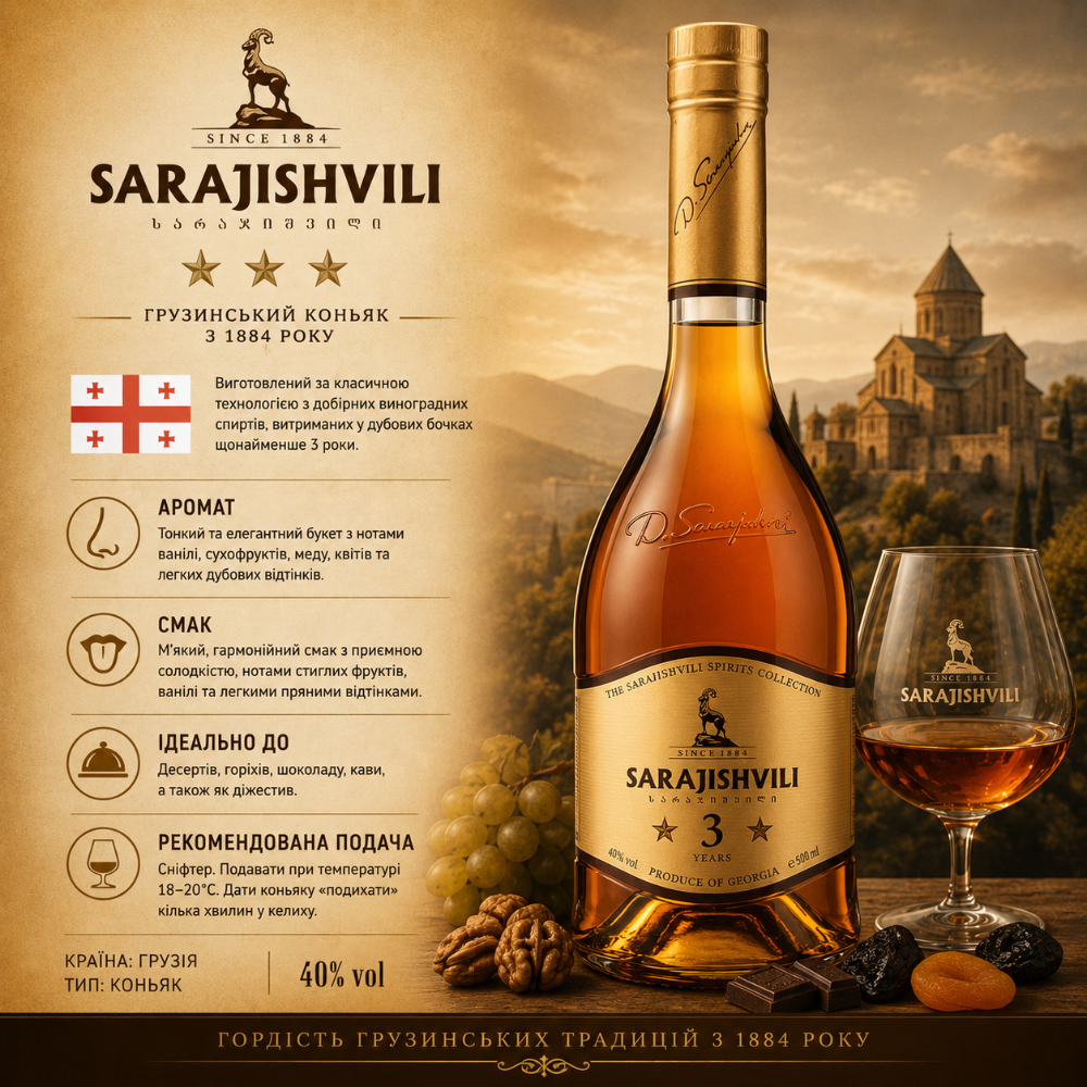 Sarajishvili 3* 50 мл