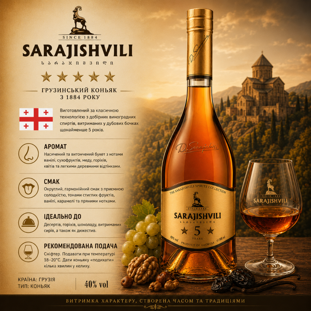 Sarajishvili 5* 50 мл