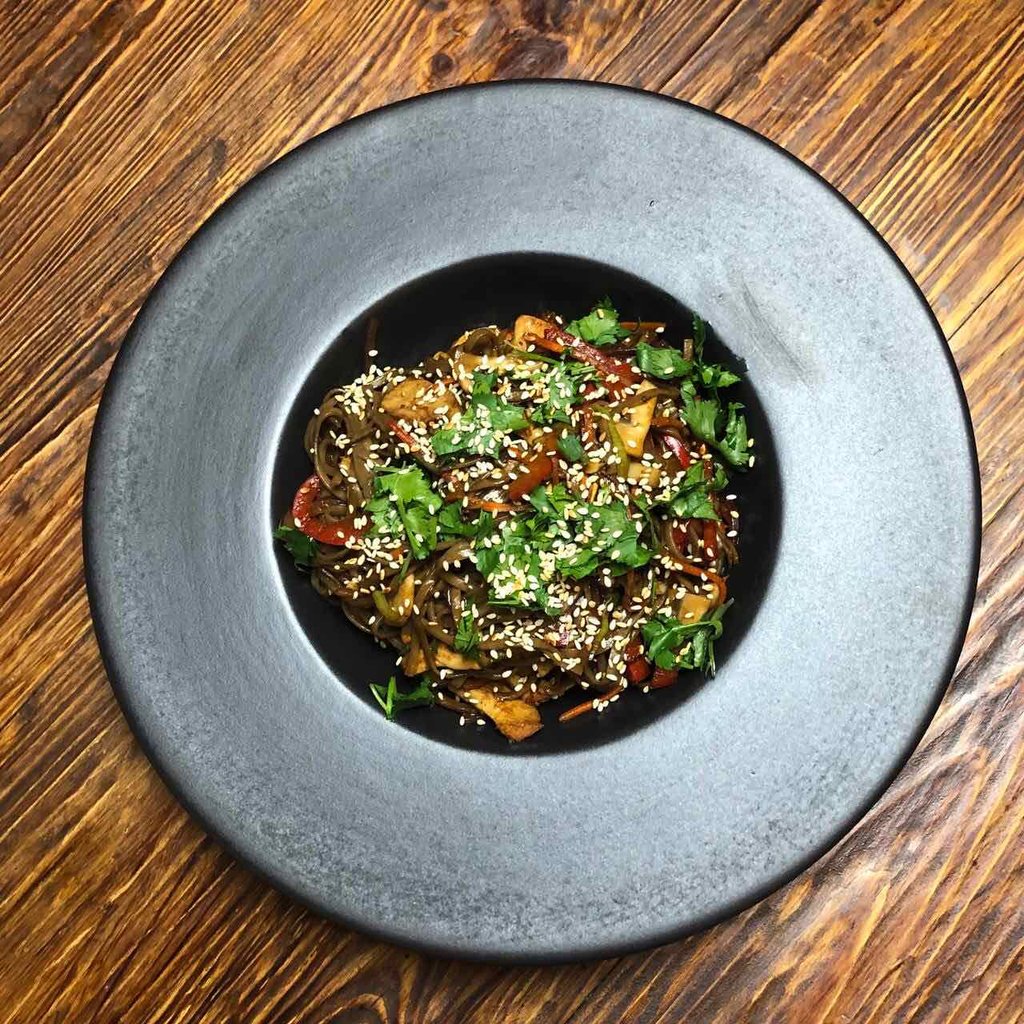 Локшина гречана з куркою