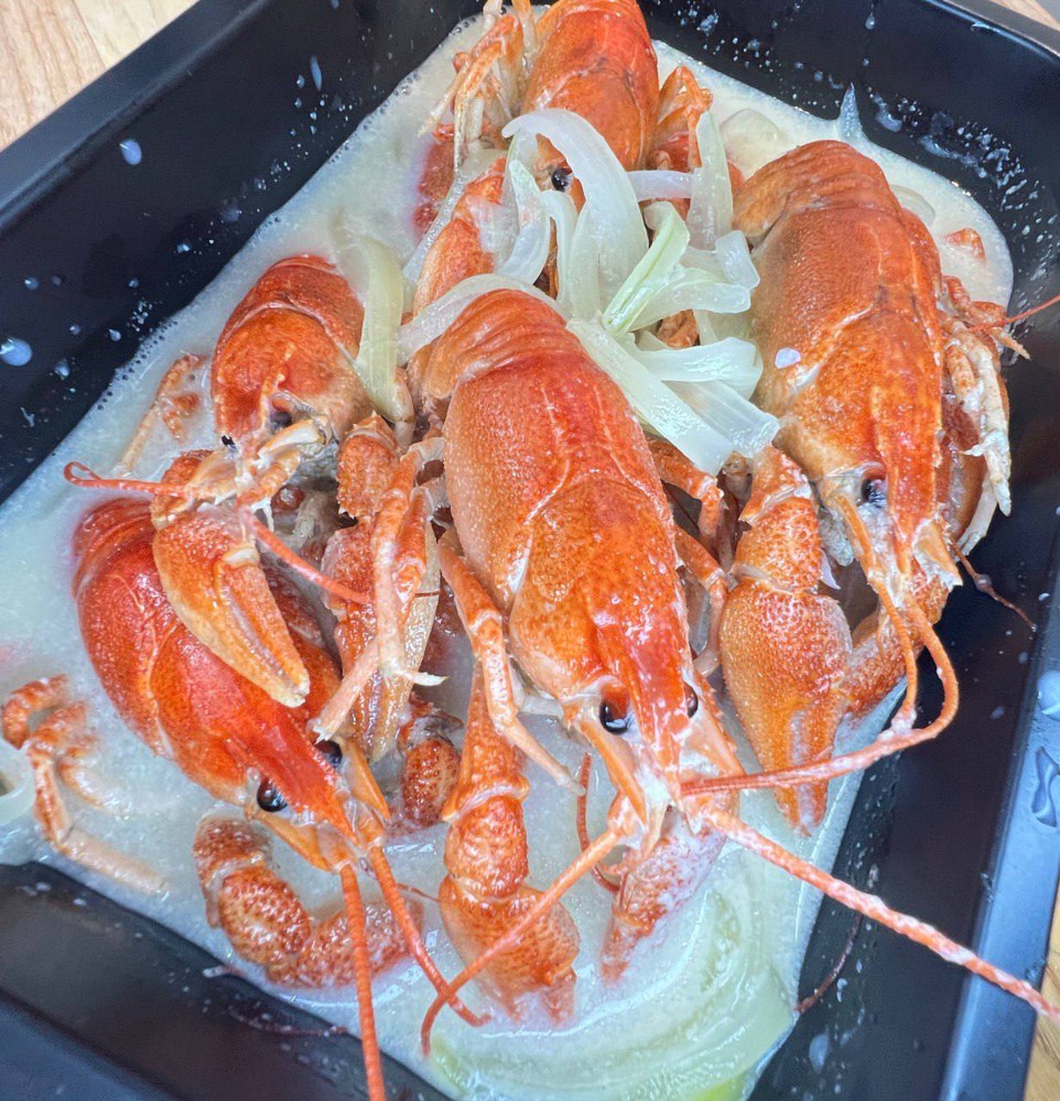 (L) Раки у кокосовому молоці (Замовлення від 1 кг.)