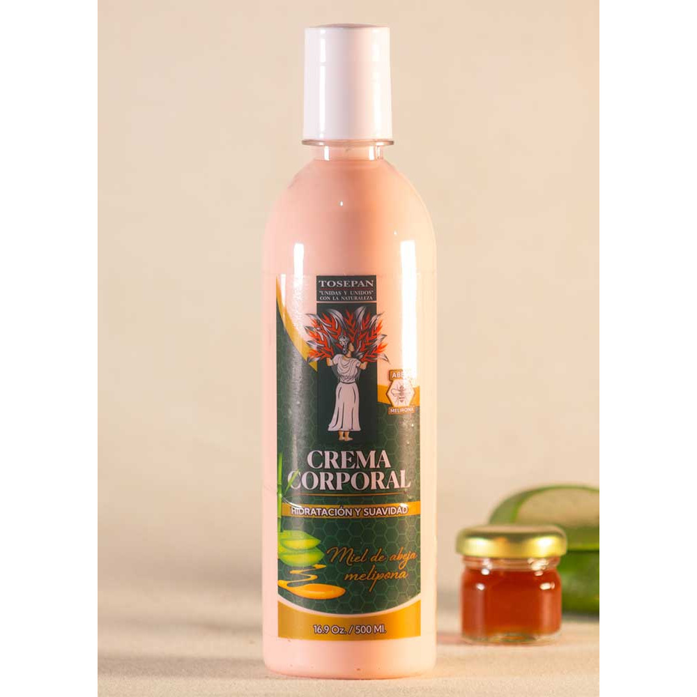Crema corporal de Miel Melipona. 400ml Tosepan