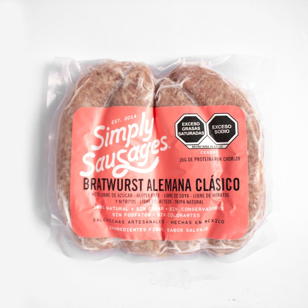 Salchicha Alemana (Bratwurst) 500g Simply Sausage