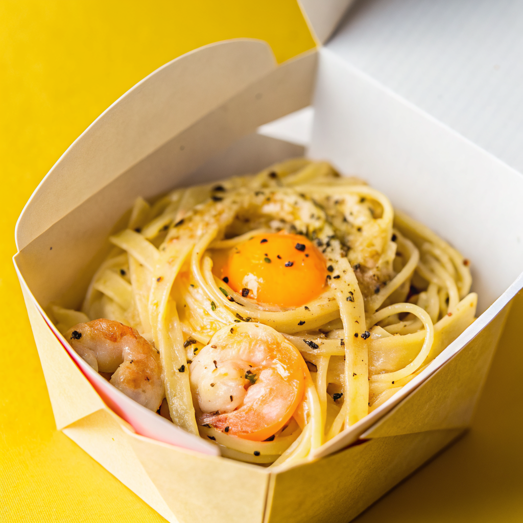 Паста Карбонара з морепродуктами (+)