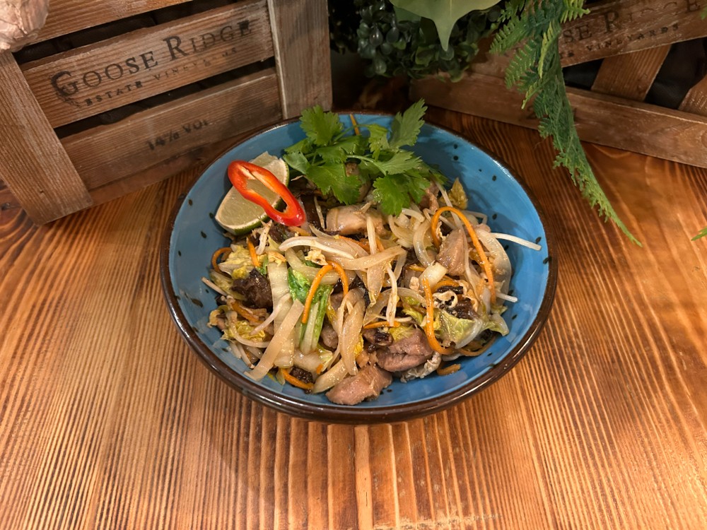 Рисова локшина з куркою