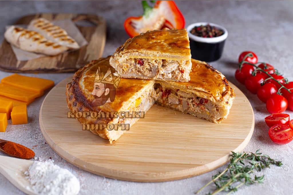 з Куркою, сиром Чеддер та овочами