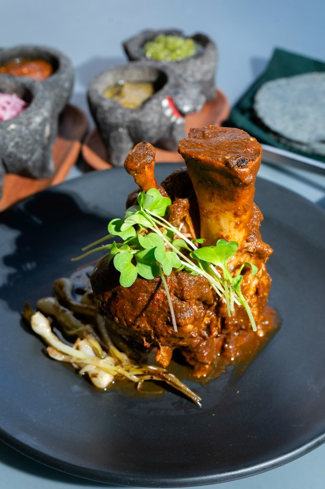 Chamorro De Cerdo Al Pib - Pib Baked Pork Shank with "Ancient Adobo"