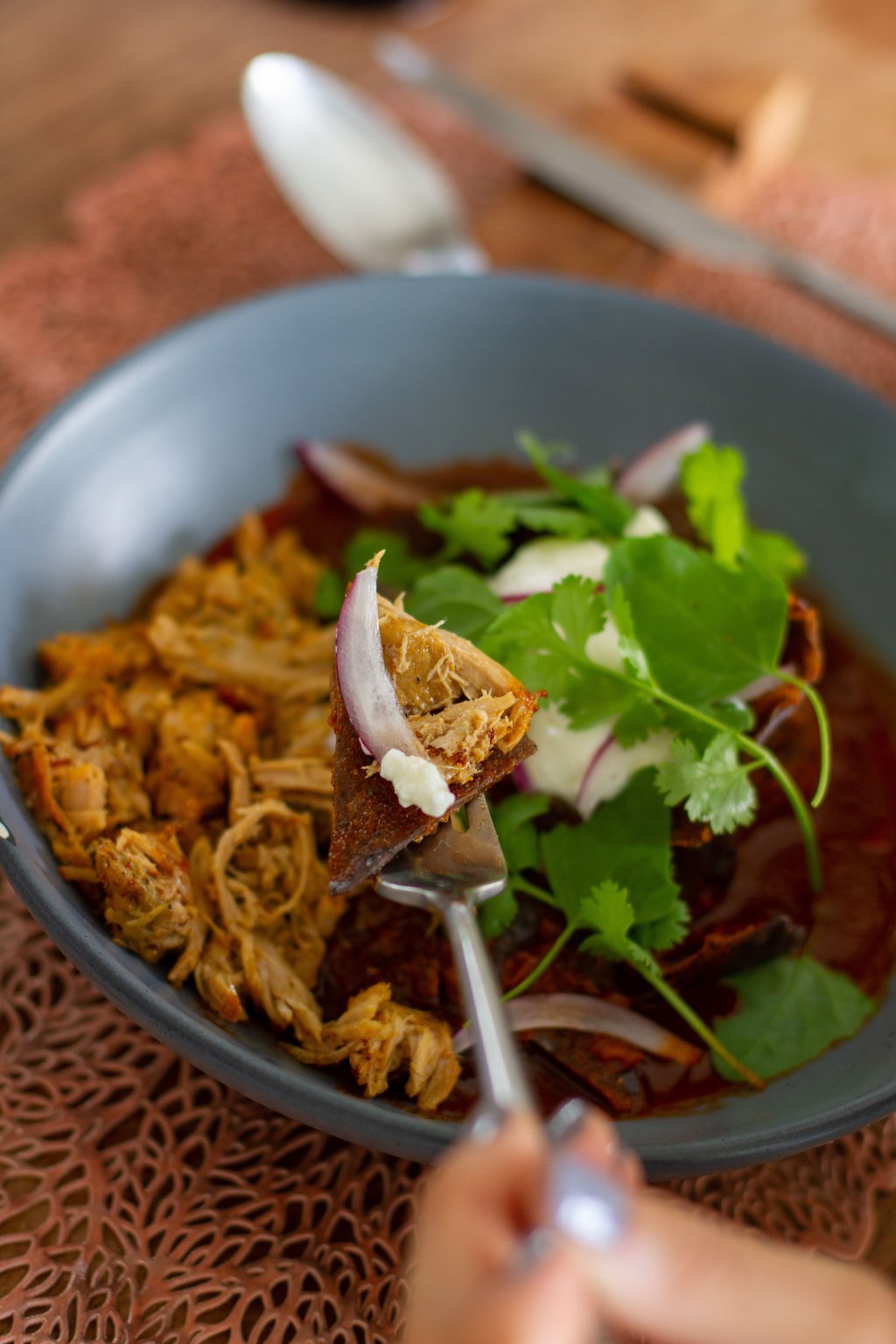 Chilaquiles rojos / Red