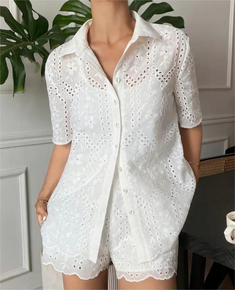 Conjunto Broderí Short