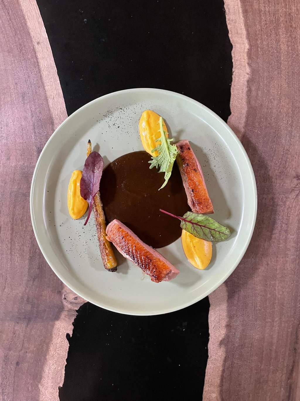 Magret De Pato - Duck Magret  With Black Mole 