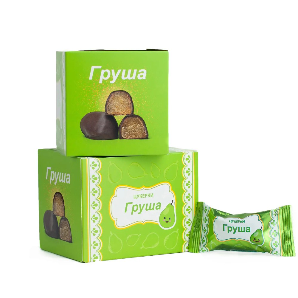 Цукерки в монокоробках 12*9 (фруктові)