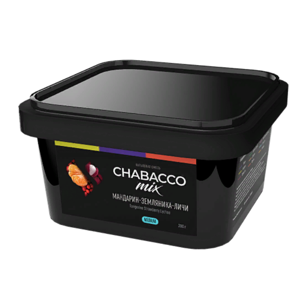 Бестабачная смесь Chabacco 200 гр Мандарин-земляника-личи