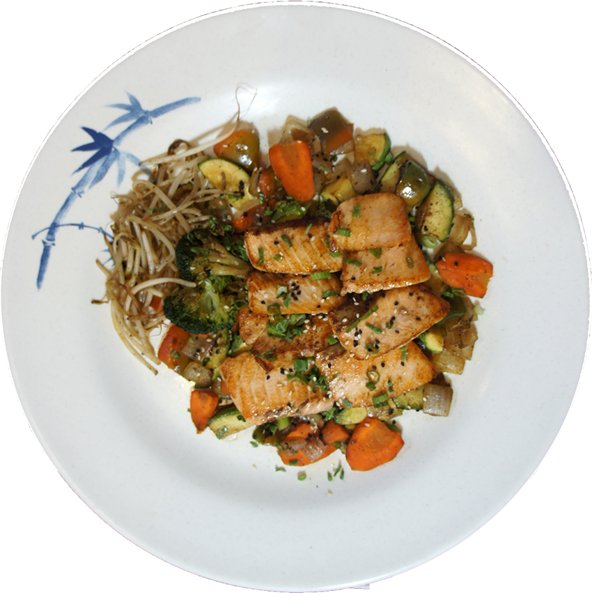 Teppanyaki salmón