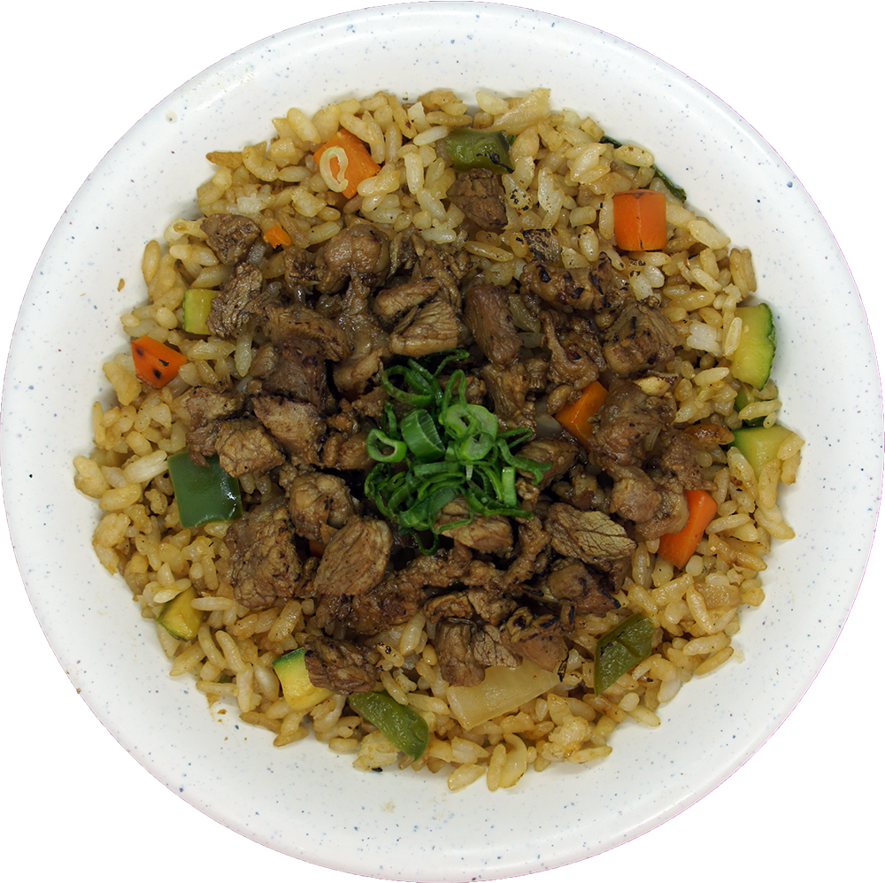 Yakimeshi carne