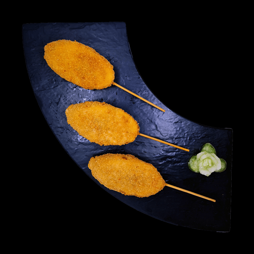 Orden de 3 Kushiages de plátano