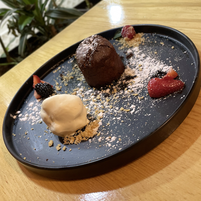 Mini volcán de Chocolate