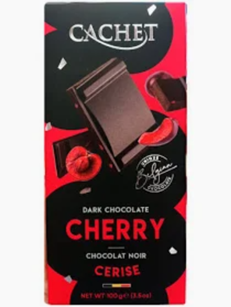 Cachet Almonds & Cherries / Шоколад чорний  55% cacao, 90г