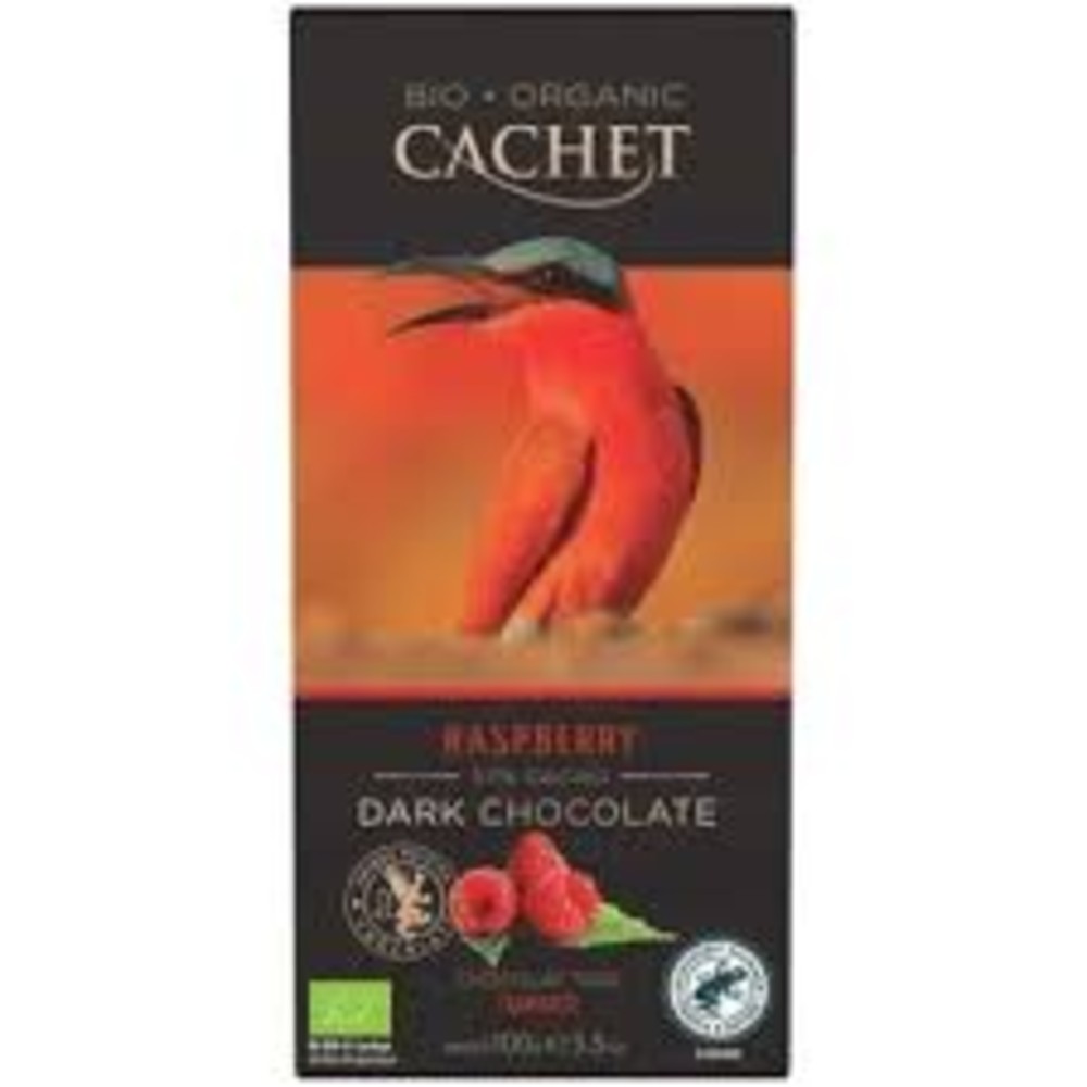 Cachet Bio Organic Шоколад чорний Raspberry 90г