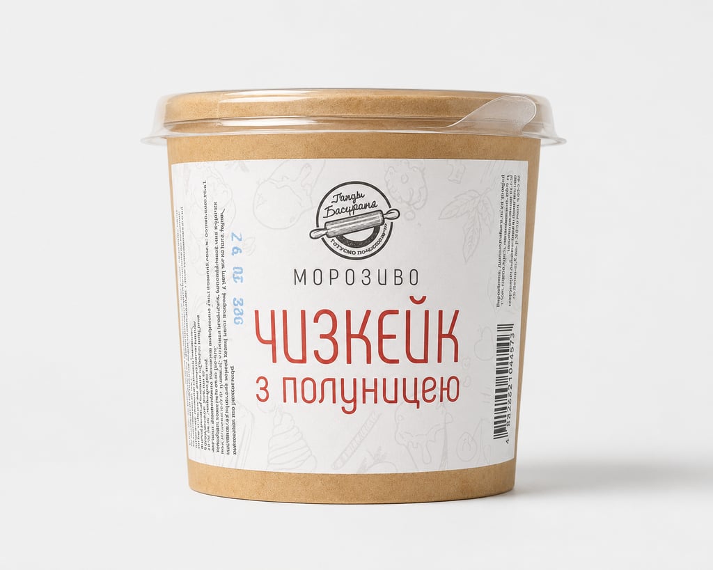 Джелато «Чізкейк – полуниця»