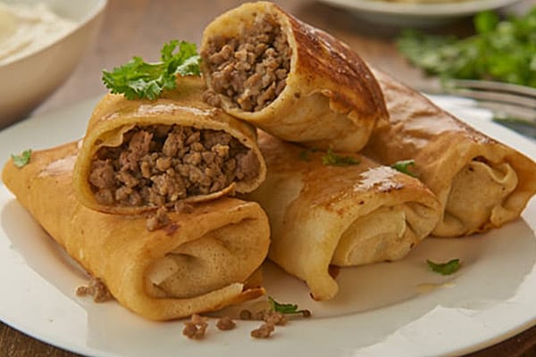 Млинці зі свининою