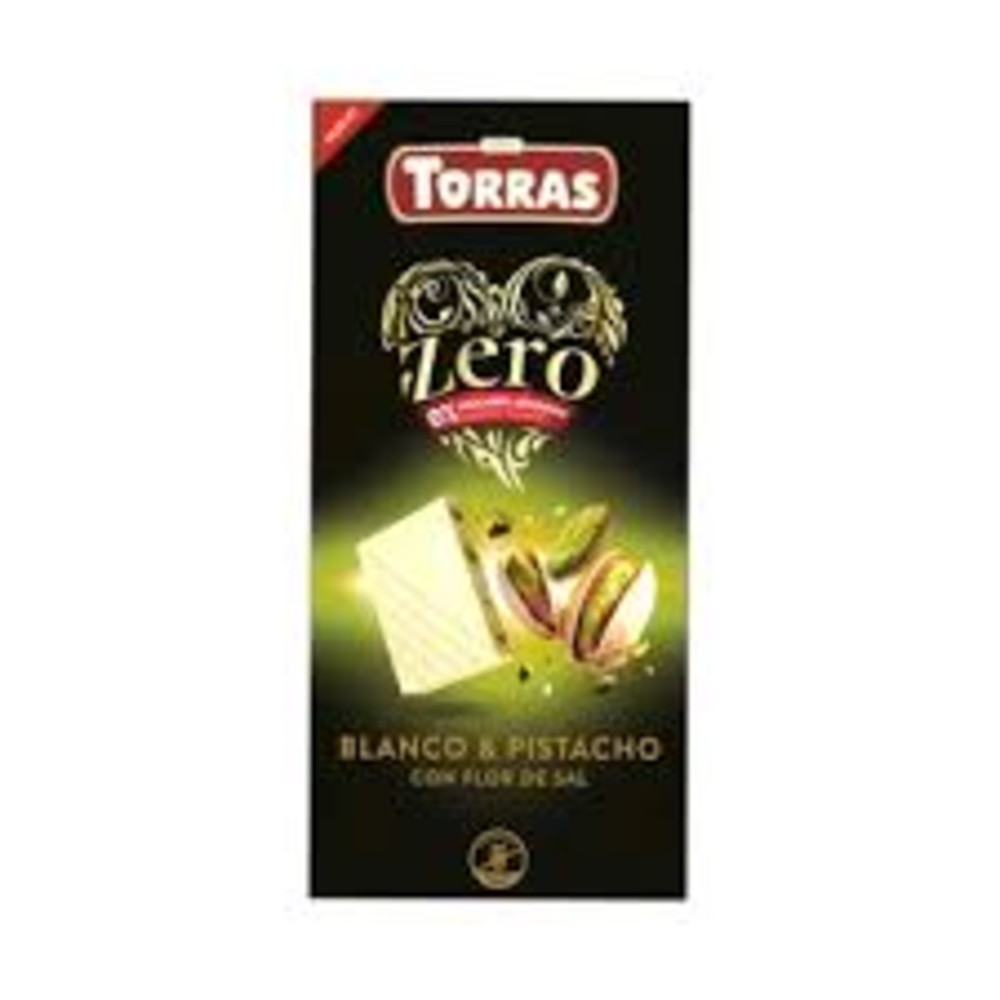Torras Zero білий з фісташкою та сіллю без цукру 100 г