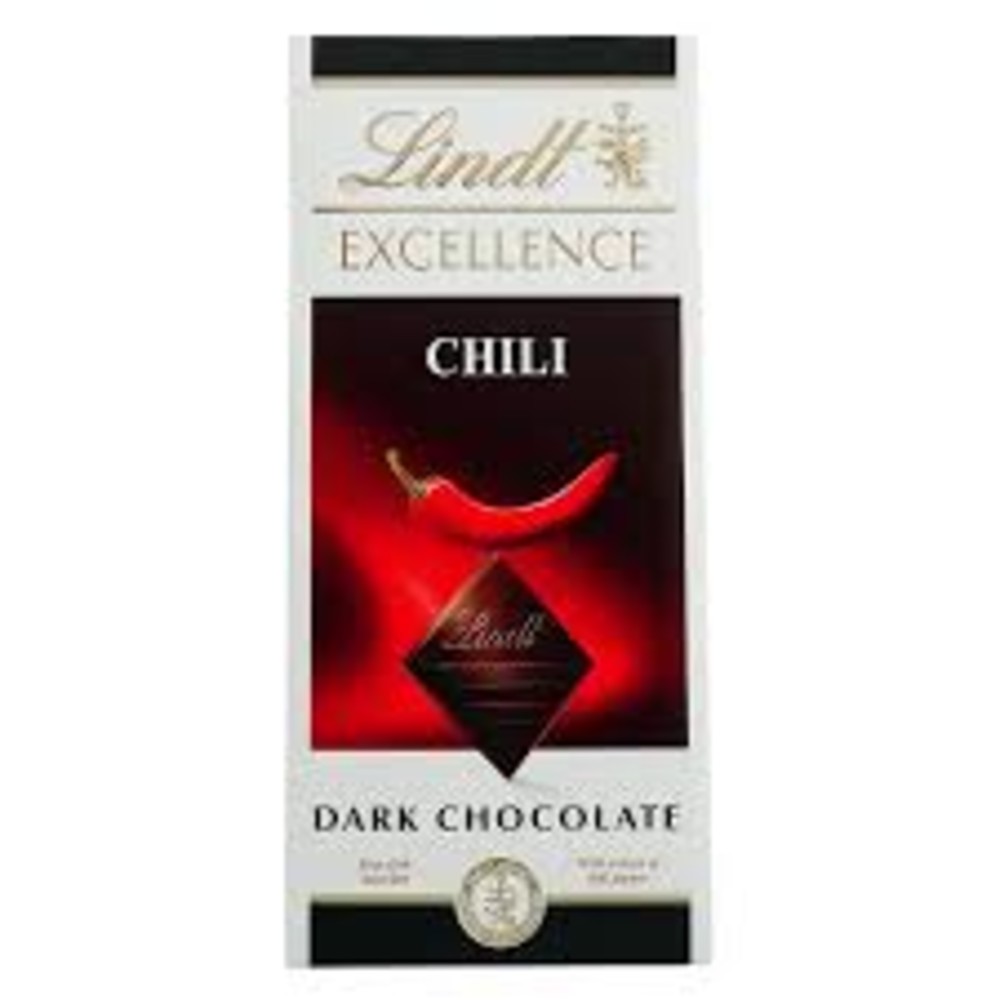 LINDT Excellence Chili / Шоколад з перцем чилі 100г