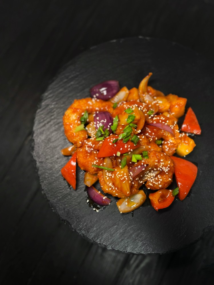 Кунг Пріван (Креветки в кисло-солодкому соусі) / Shrimps in sweet-sour sauce 350 г