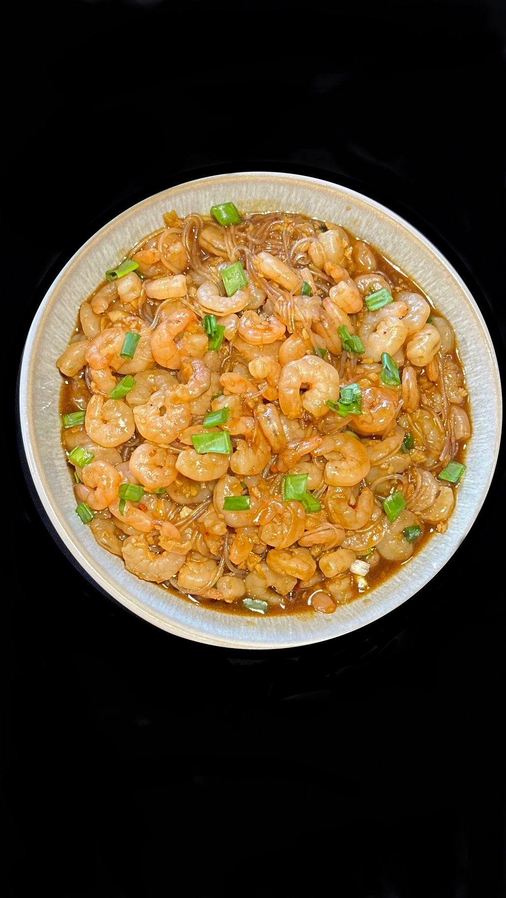 Смажена фунчоза з креветками в часниковому соусі 🌶️🌶️🌶️