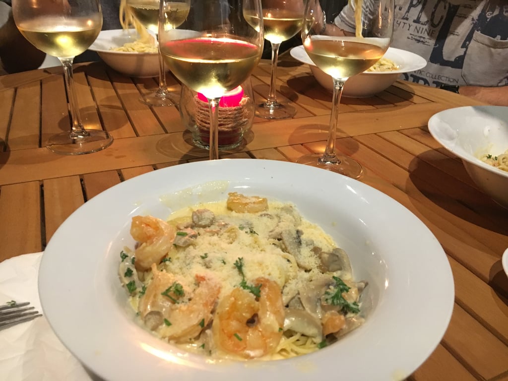 Pasta Camarones en Salsa Blanca