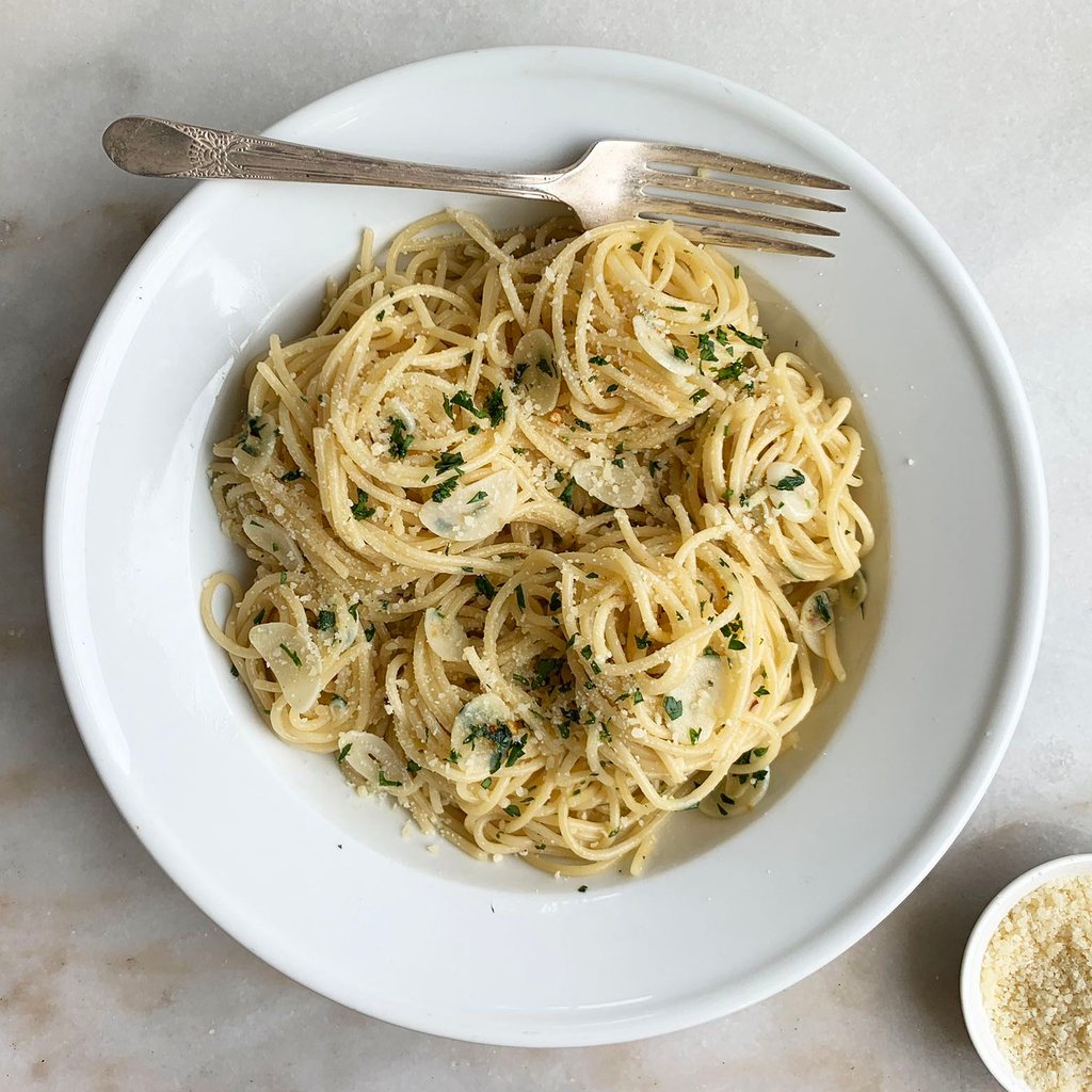Pasta Aglio & Olio Primavera