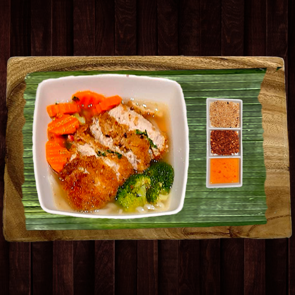 Thai Noodle Soup Pork Katsu