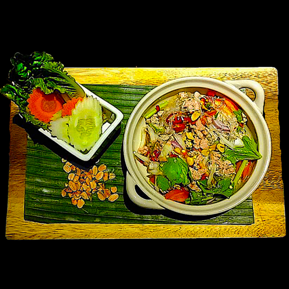 Yam Hoon Sein (Choose Pork or Seafood mixed with Pork)