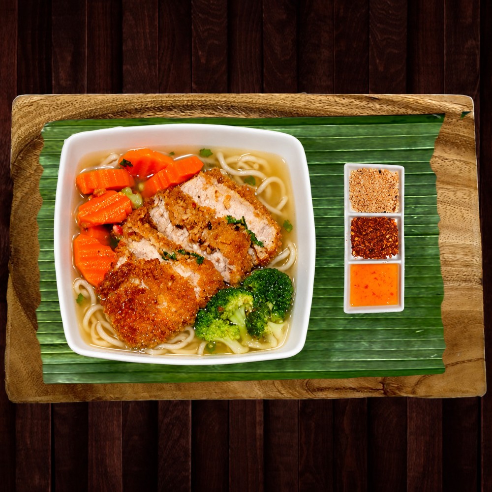 Thai Noodle Soup w/ Pork Katsu