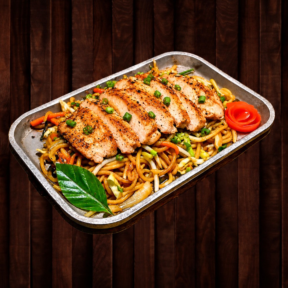 担担面 Chinese Grilled Chicken on Noodles