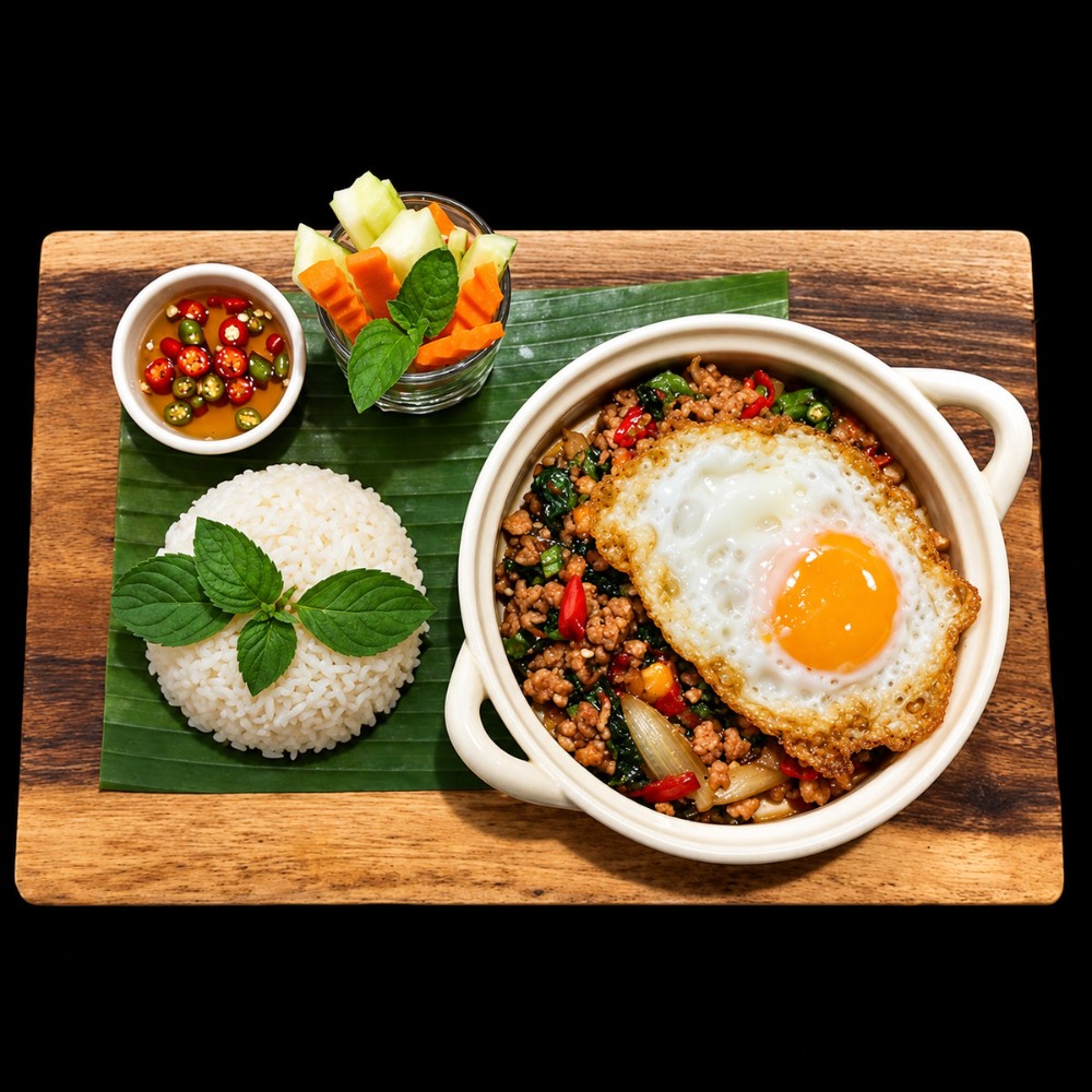 Pad KraPao ( Fried w/ Thai Basil )