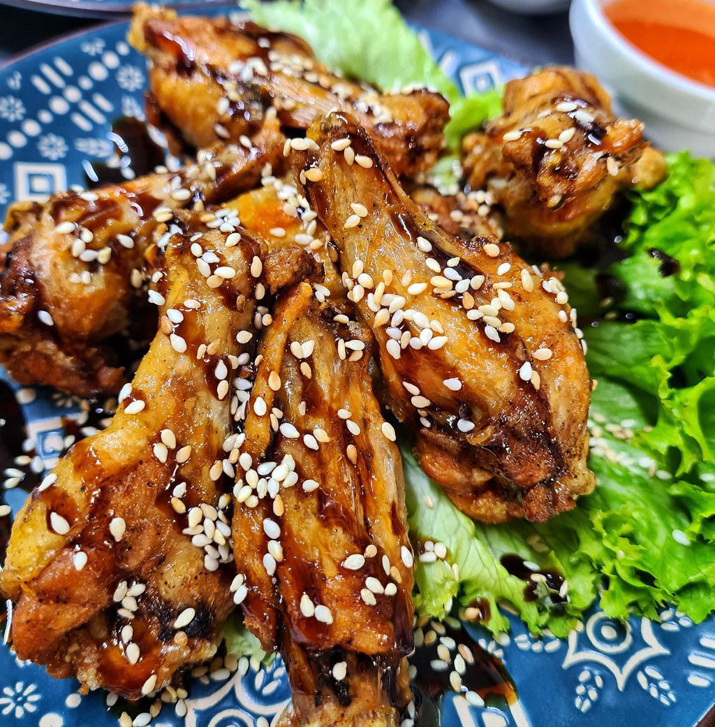 Крильця у фритюрі із соусом BBQ 250г