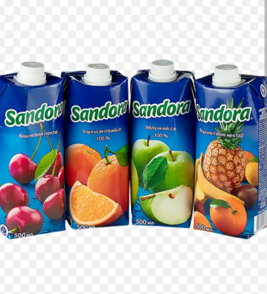 Сік Sandora в асортименті