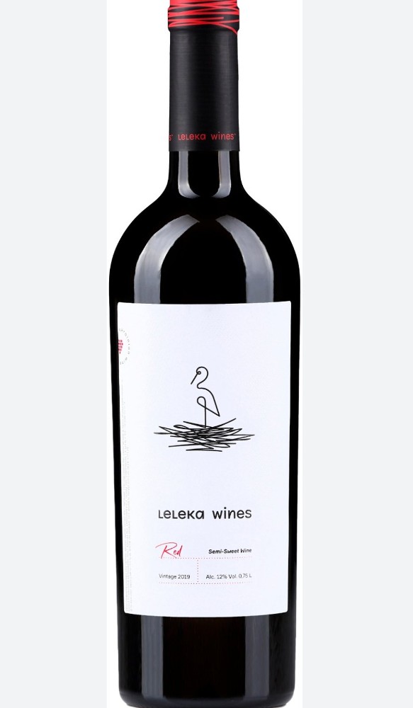 Вино Leleka Wines Red, червоне, напівсолодке, 12%, 0,75 л