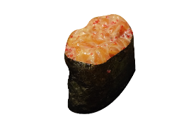 Гункан з лососем