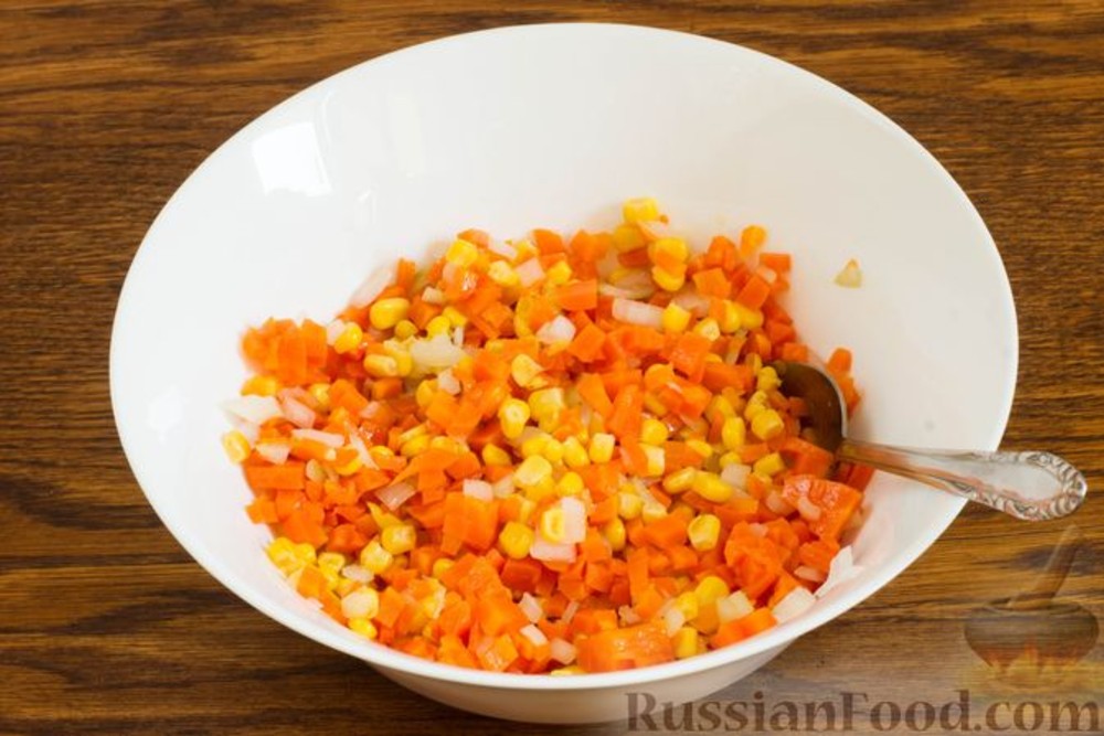 Салат із парової моркви і кукурузки 50г