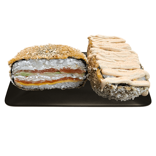 Sushi burger з лососем та креветкою 400г.