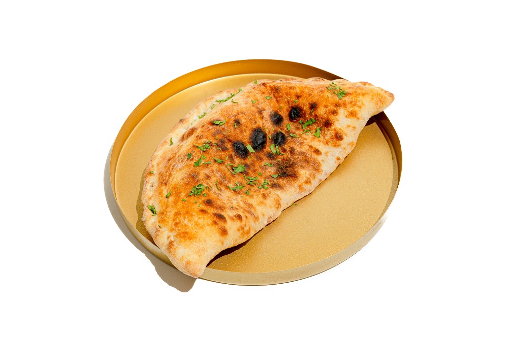 Кальцоне з шинкою грибами та чедером  (м)