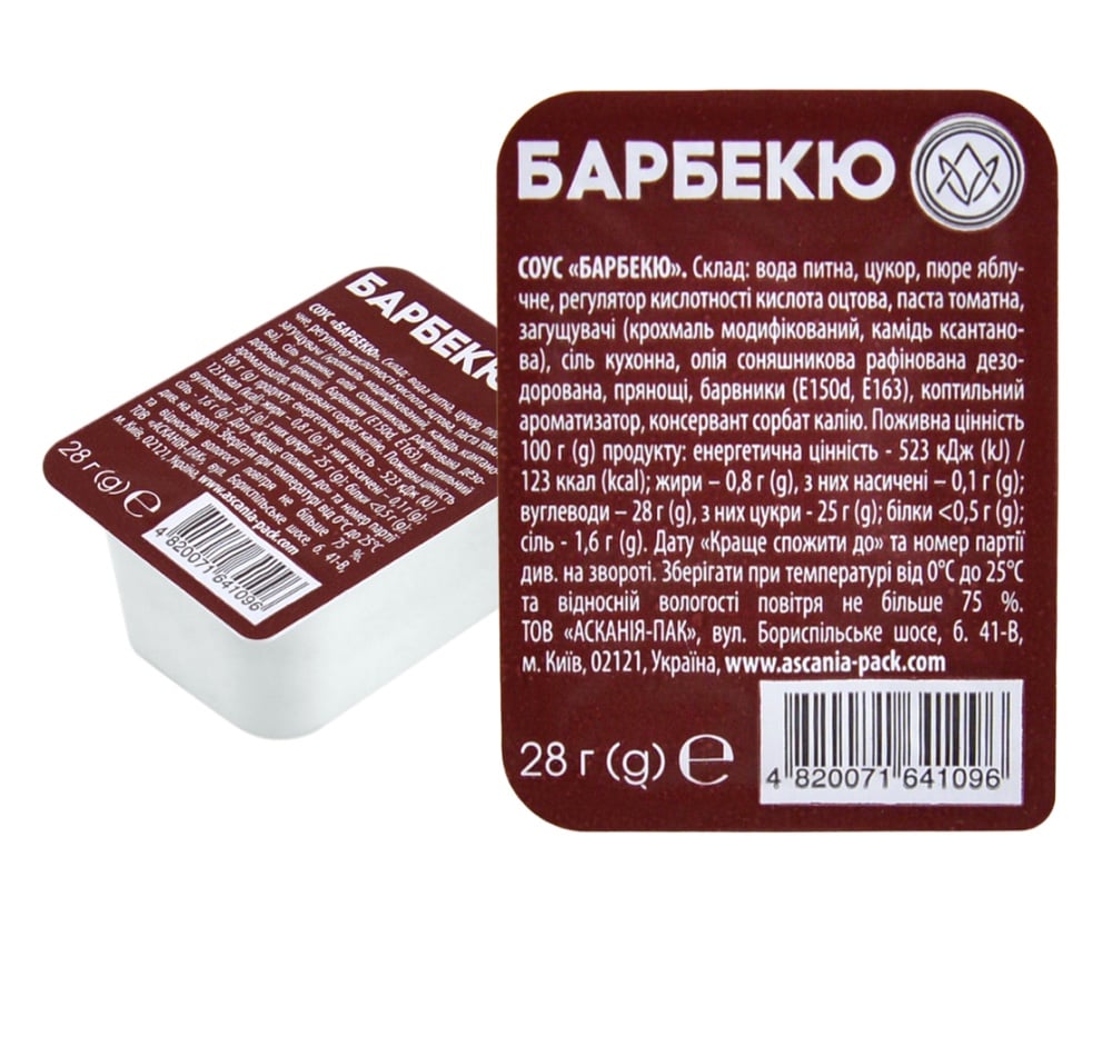 соус БАРБЕКЮ 28г