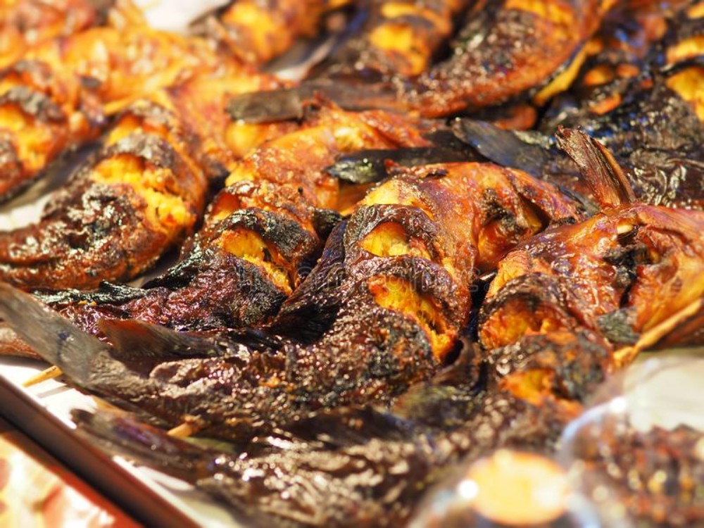 Roasted catfish