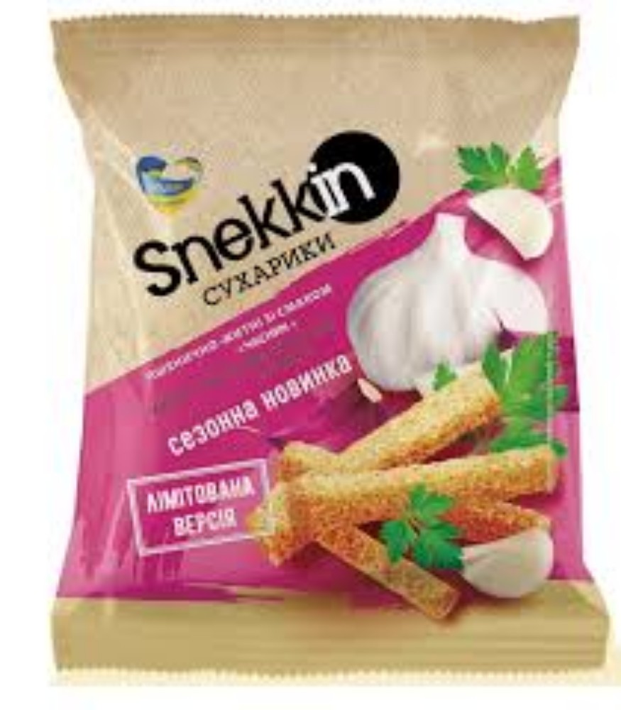 Snekkin сухарики Часник