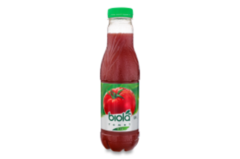 Сік з м'якоттю та сіллю Томат Biola 0.5л