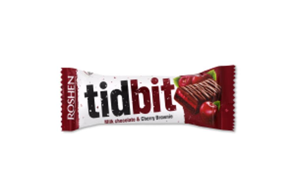 Шоколад мол Вишн браун Tidbit Roshen 50г