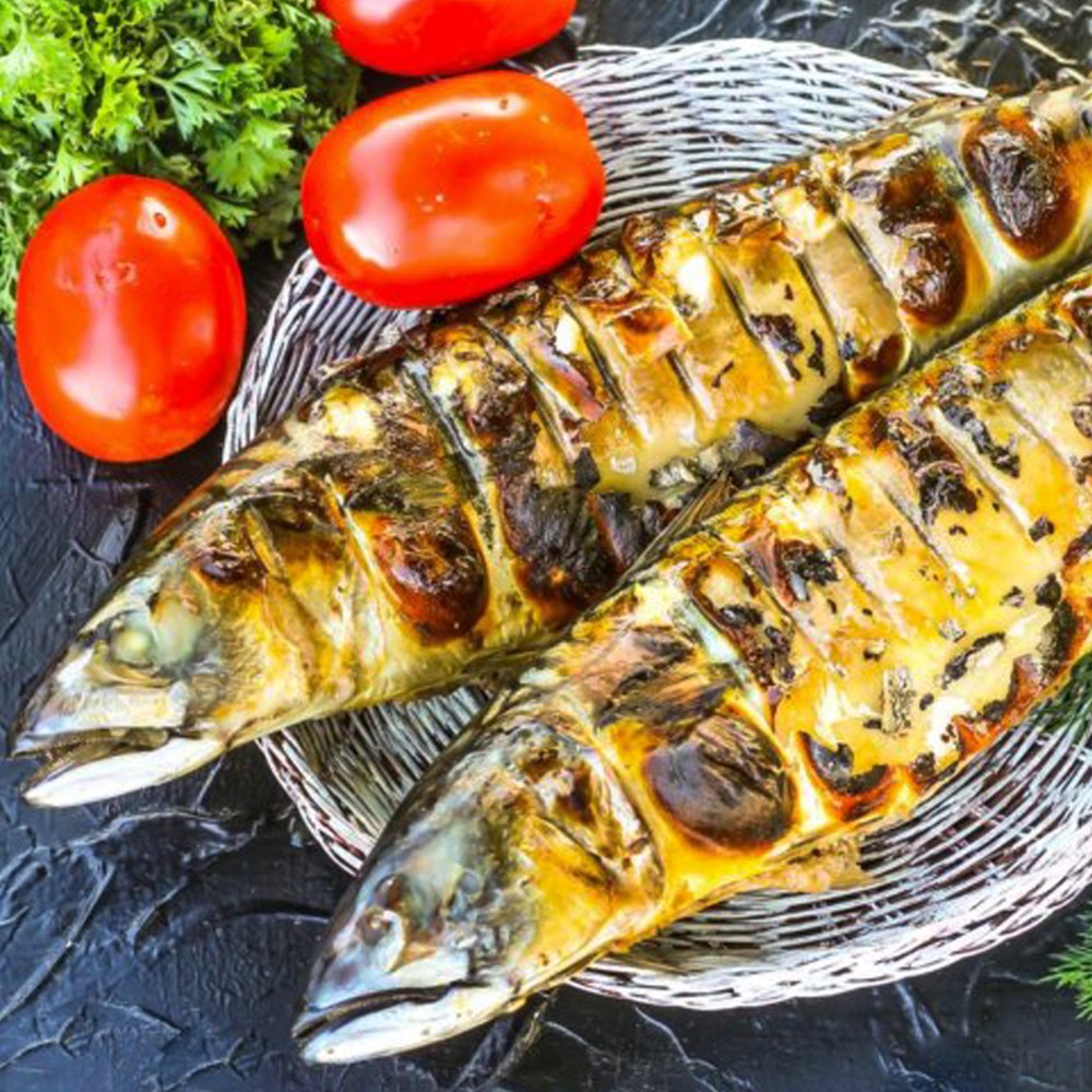 Скумбрія на мангалі
